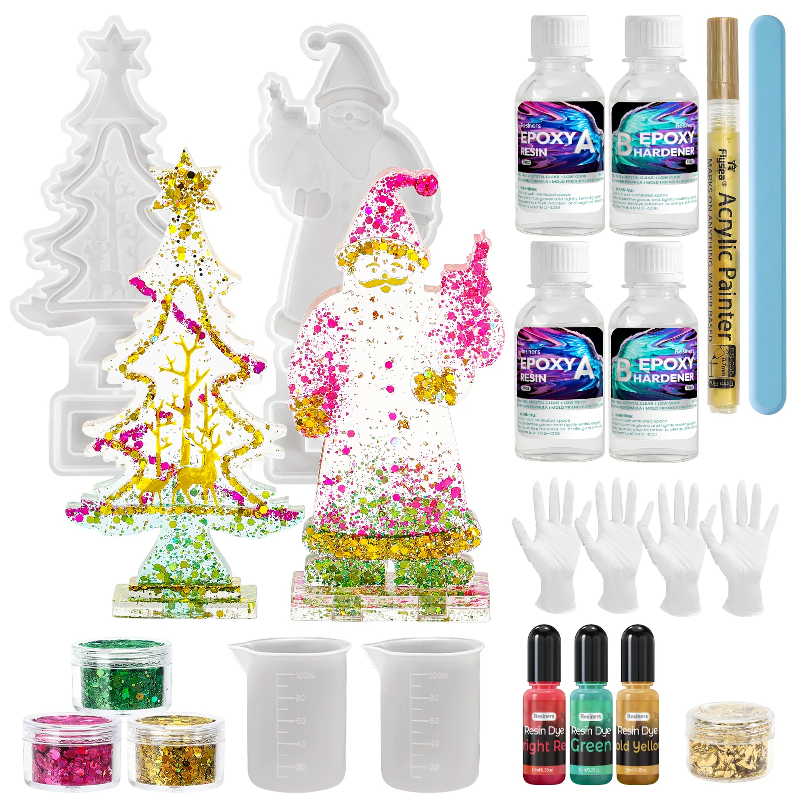 Resiners® 3D Christmas Resin Molds Set - Image 3