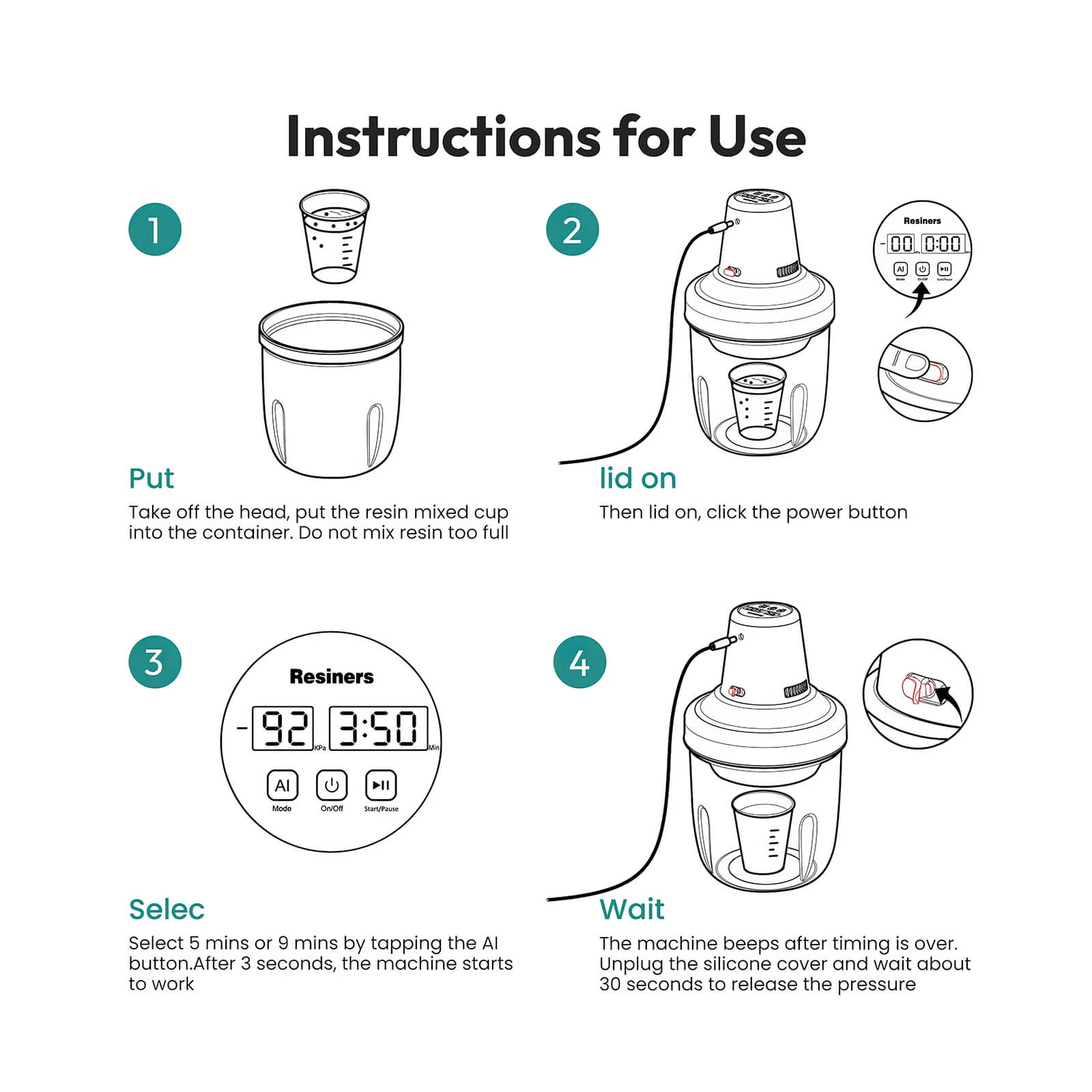 Resiners® AirLess Resin Bubble Remover Machine - Image 8