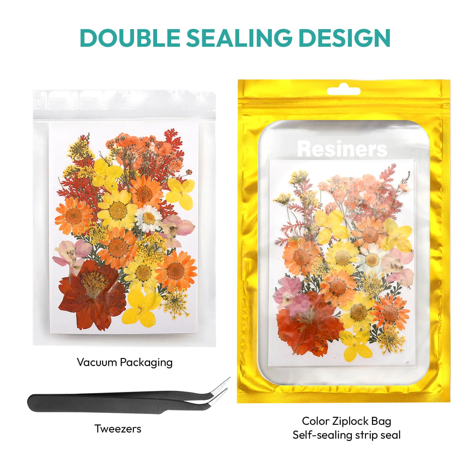 Resiners® 100Pcs Dried Pressed Flowers - Image 10