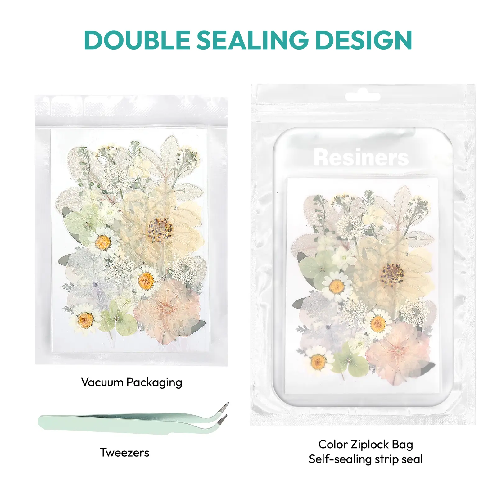 Resiners® 100Pcs Dried Pressed Flowers - Image 15