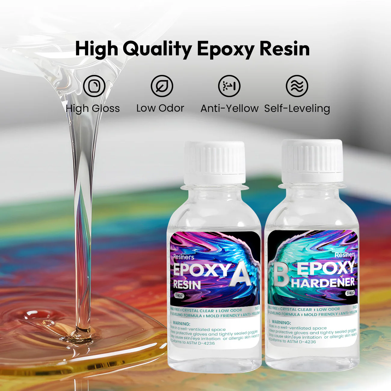 Resiners® 20.28oz Crystal Clear Epoxy Resin Kit - Image 6