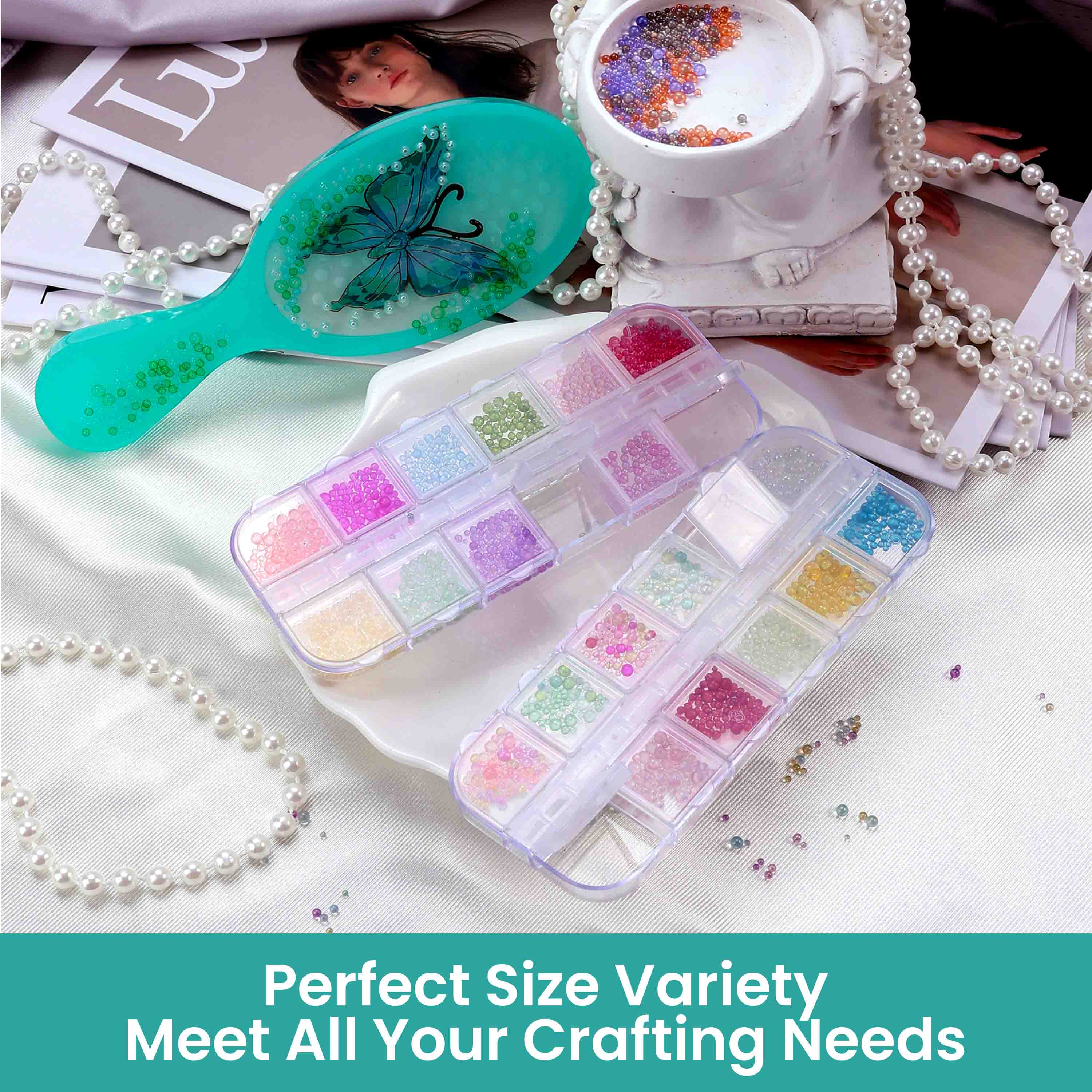 Resiners® 24 Colors Resin No-Hole Bubble Beads - Image 5