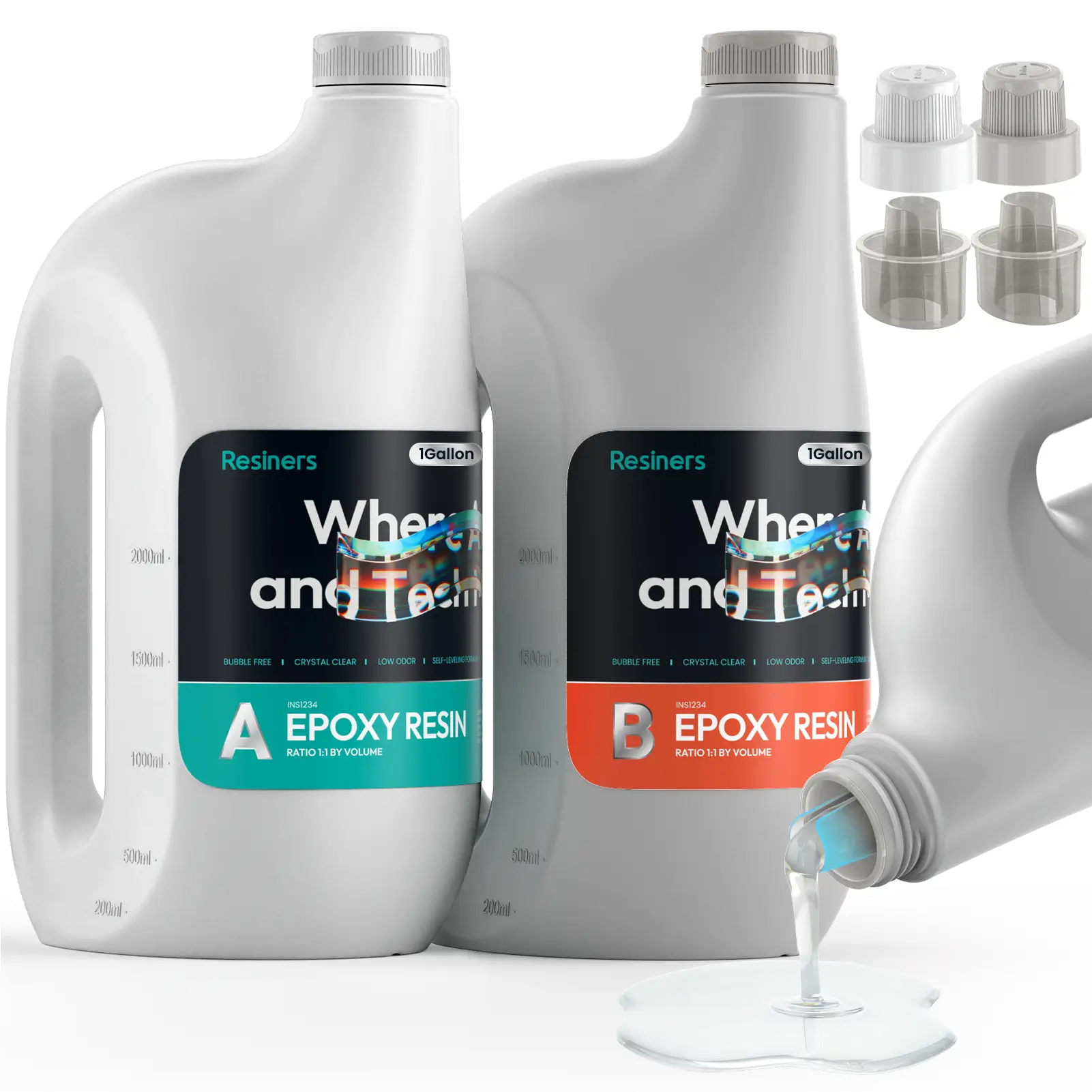 Resiners® Crystal Clear Epoxy Resin with Tailored Diversion Port - Image 12