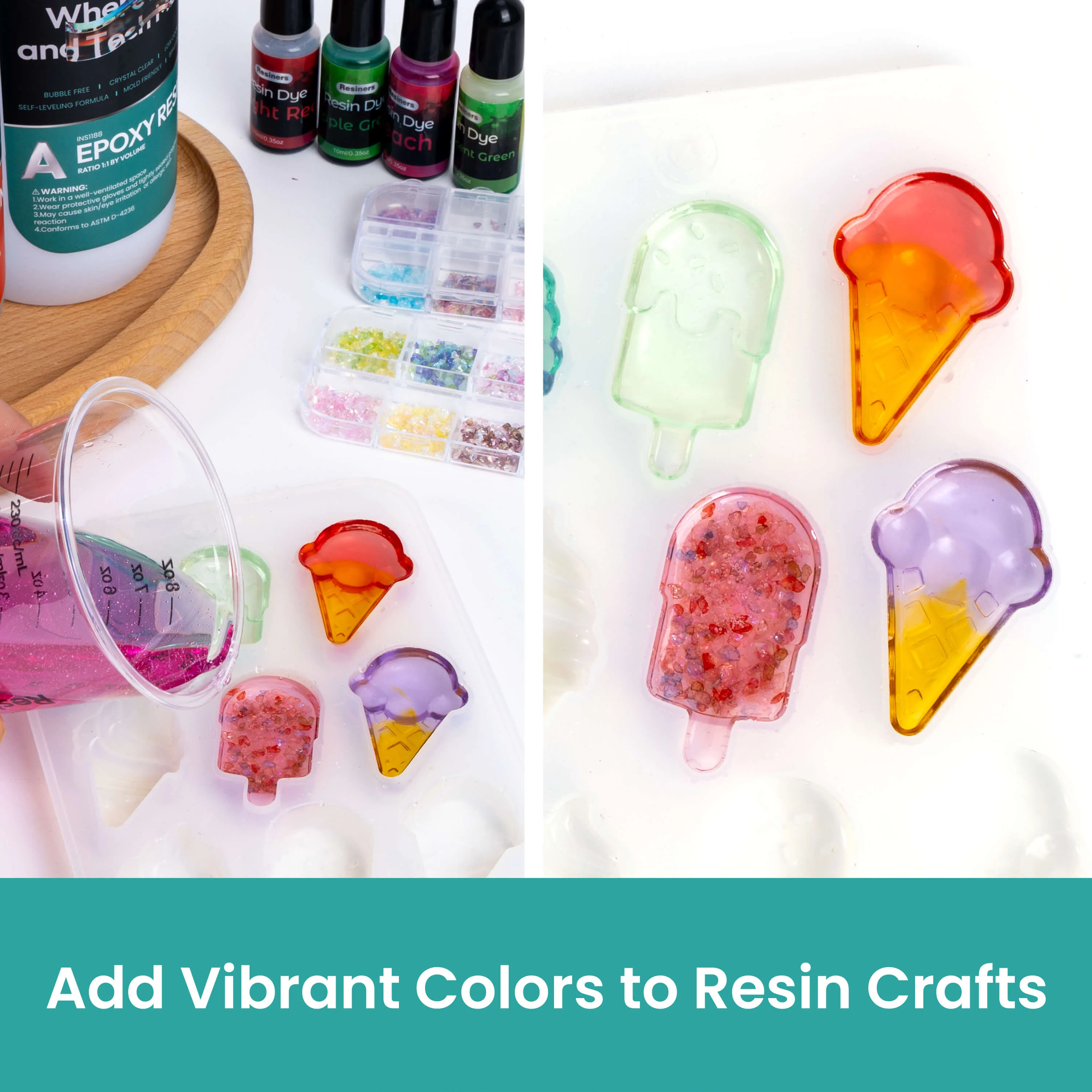 Resiners® 24 Colors Glass Shard Fillers - Image 5