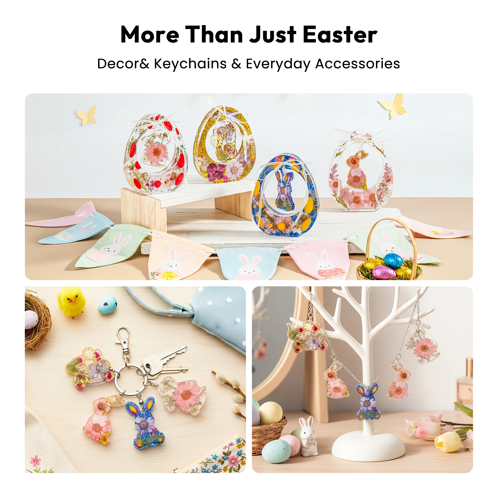 Resiners® Dinosaur Egg Rabbit Pendant Molds - Image 5