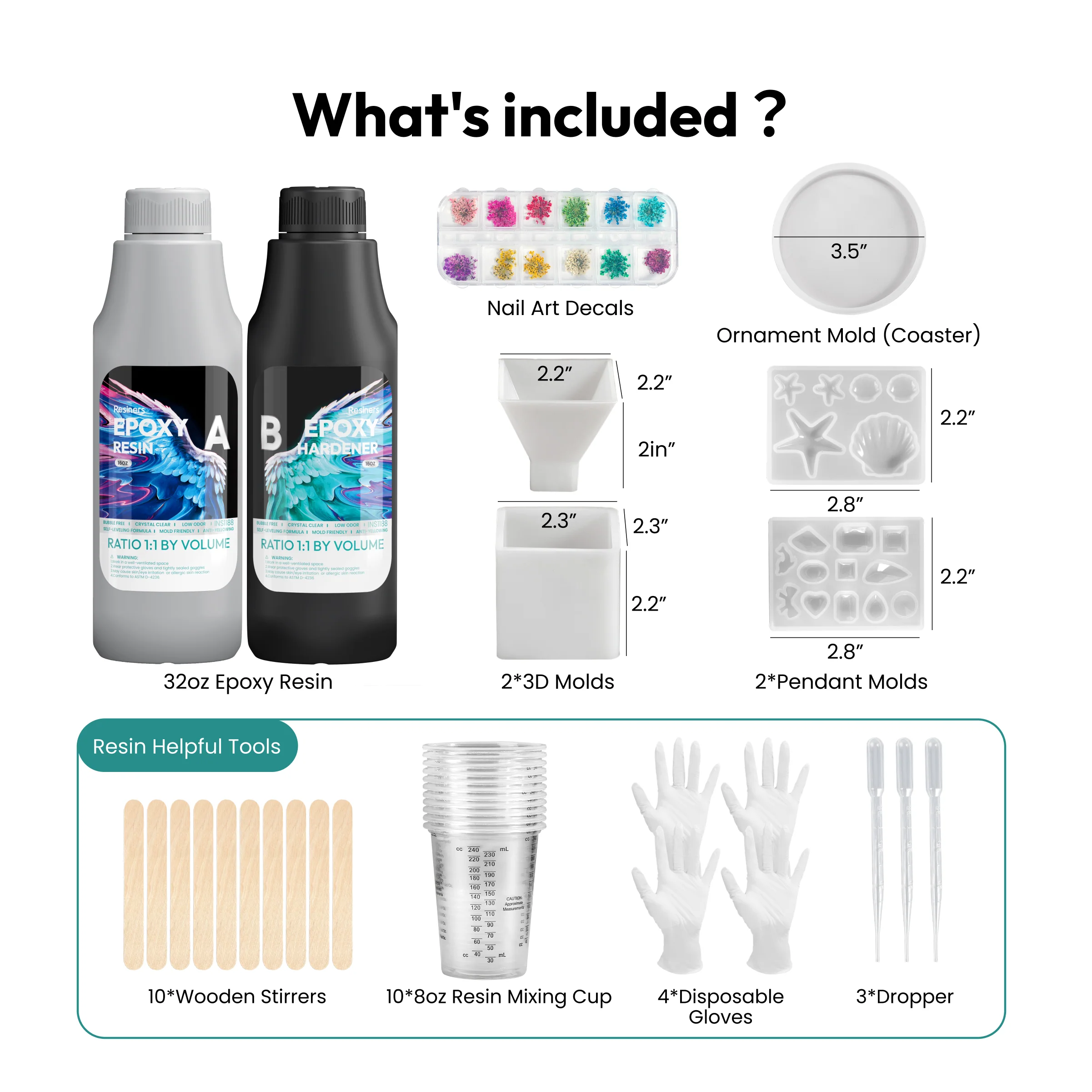 Resiners® 32 oz Crystal Clear Epoxy Resin Starter Kit - Image 3