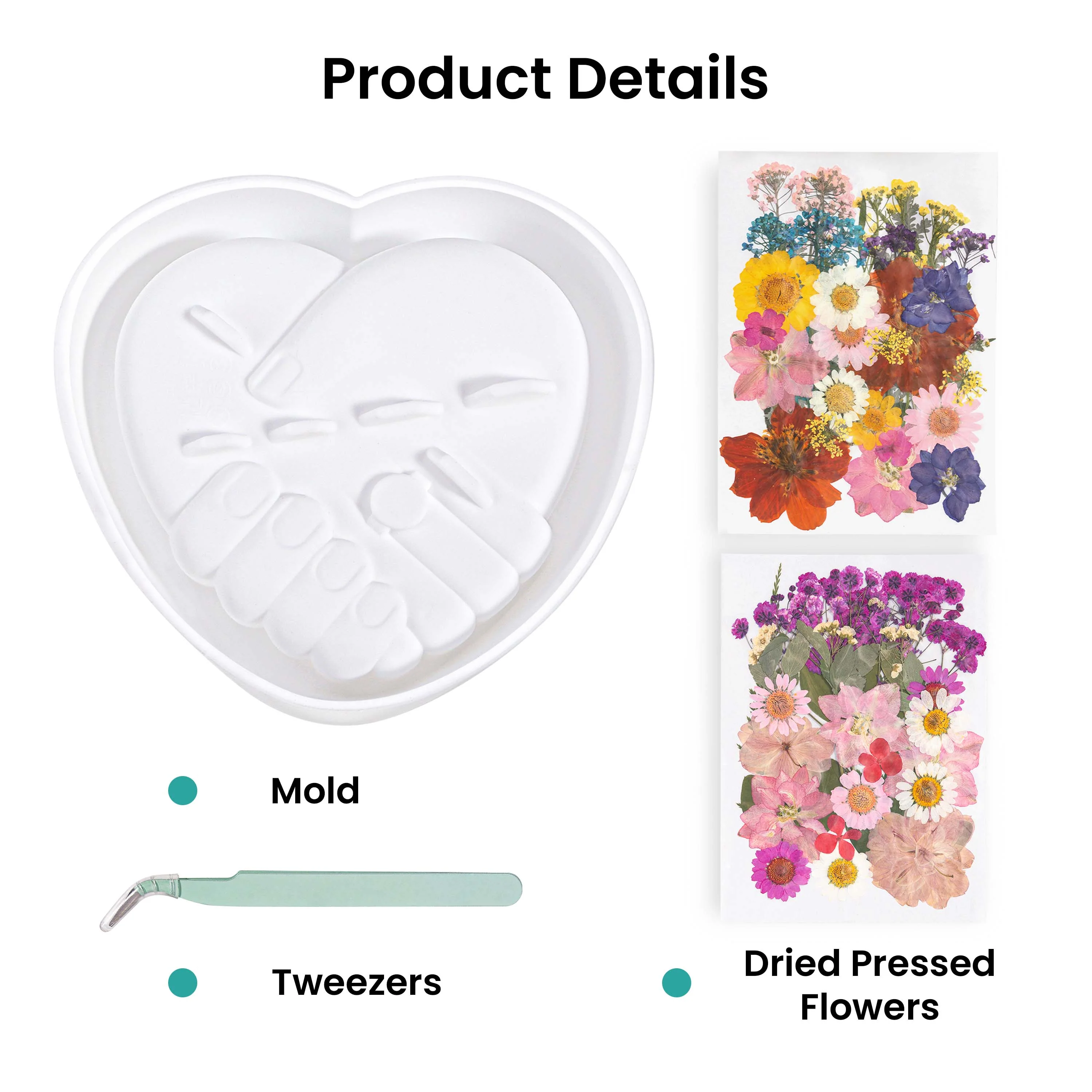 Resiners® Togetherness Hand in Hand Silicone Mold DIY Kit - Image 4