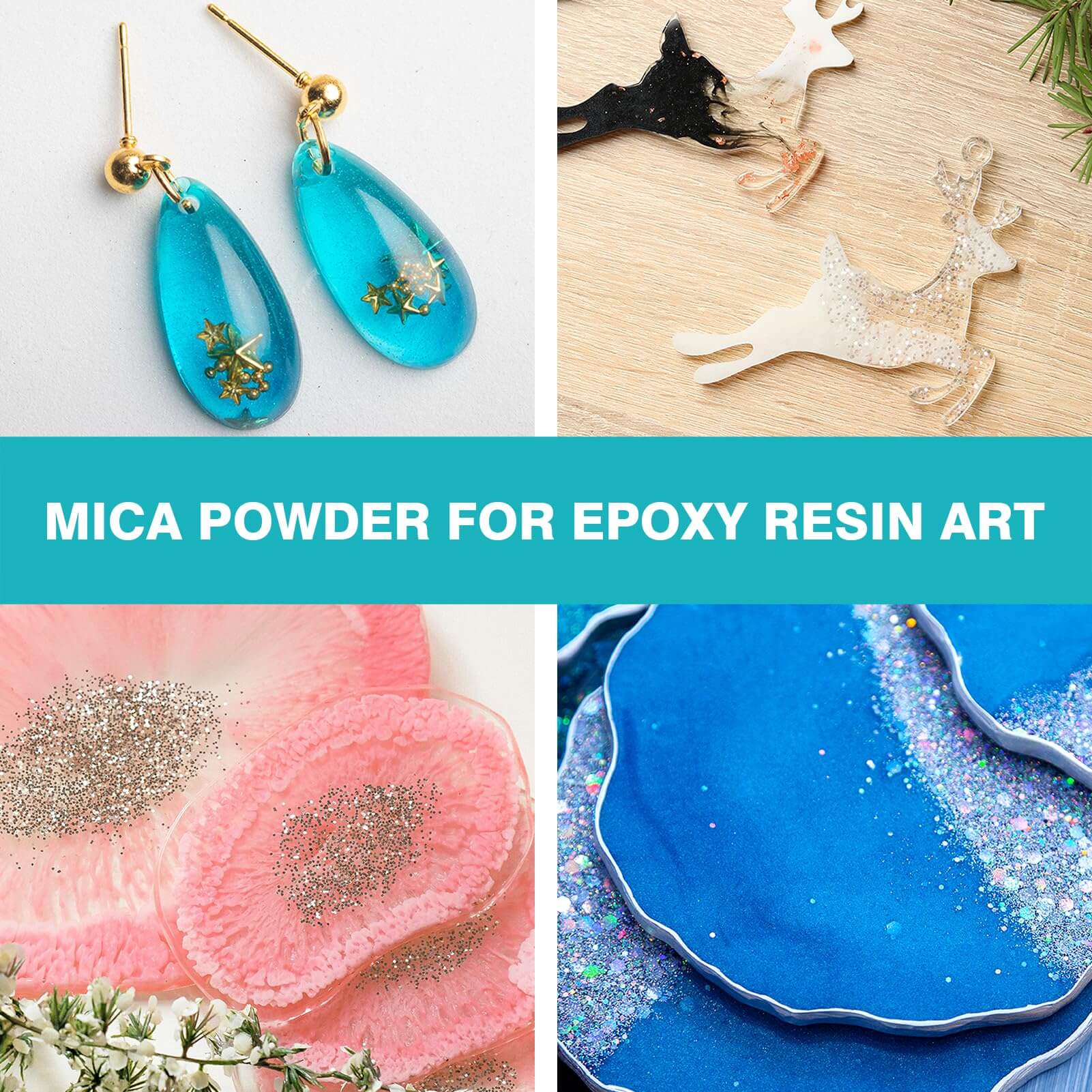 Resiners® 26 Colors Mica Powder Set - 0.175oz(5g)/Bottle - Image 5