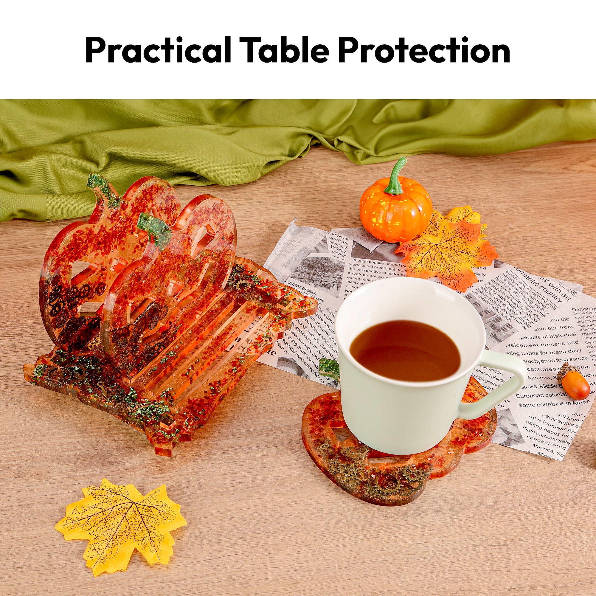 Resiners® Pumpkin Coaster Resin Molds - Image 3