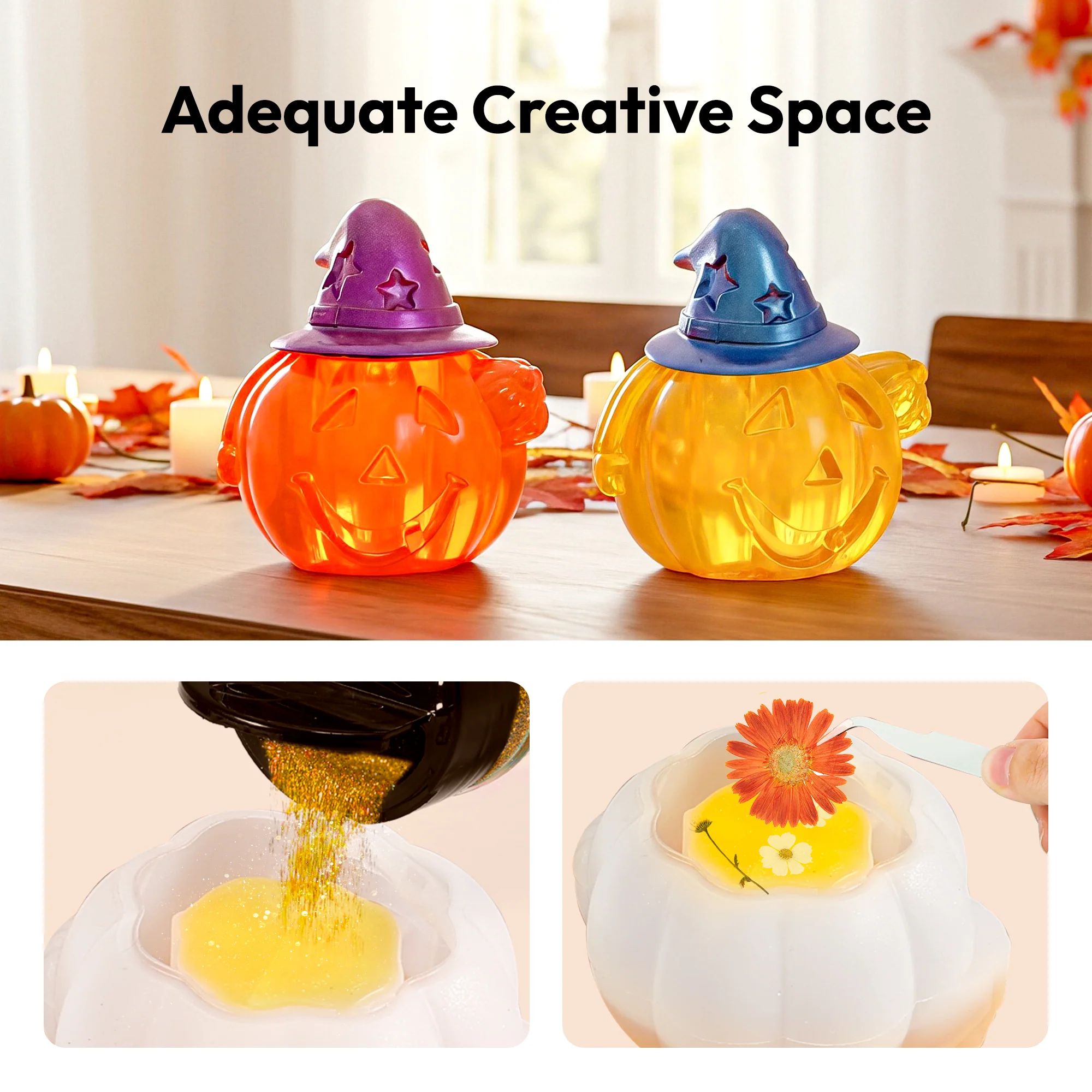 Resiners® Pumpkin Jar Resin Molds - Image 5