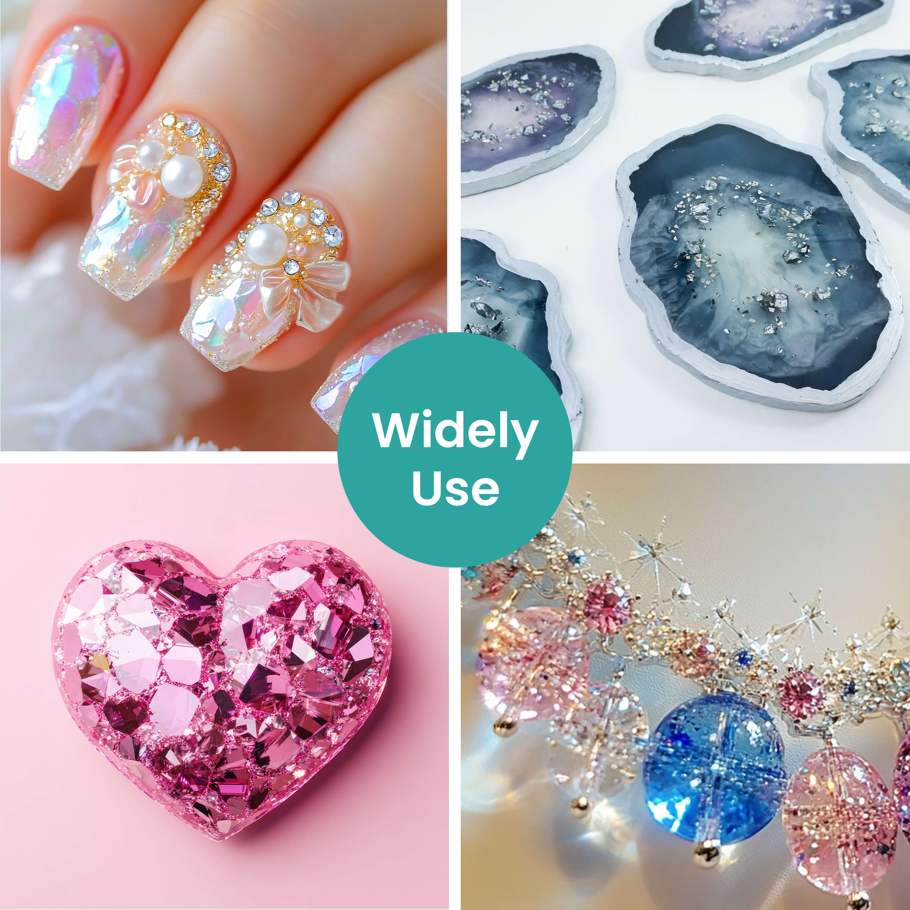 Resiners® 24 Colors Holographic Iridescent Loose Glitter - Image 9